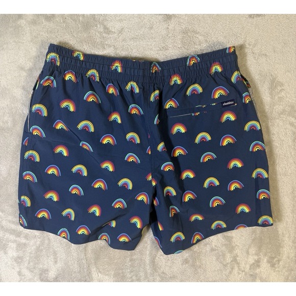 Chubbies The Rainbow Roads Classic Swim Trunks Mens Size Large Swim Shorts - Picture 7 of 11